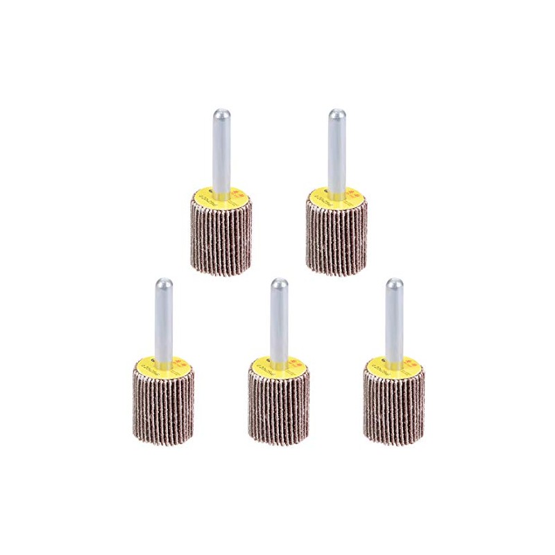 sourcing map 20mm Flap Wheels Shank Mounted Sandpaper Abrasive Wheel