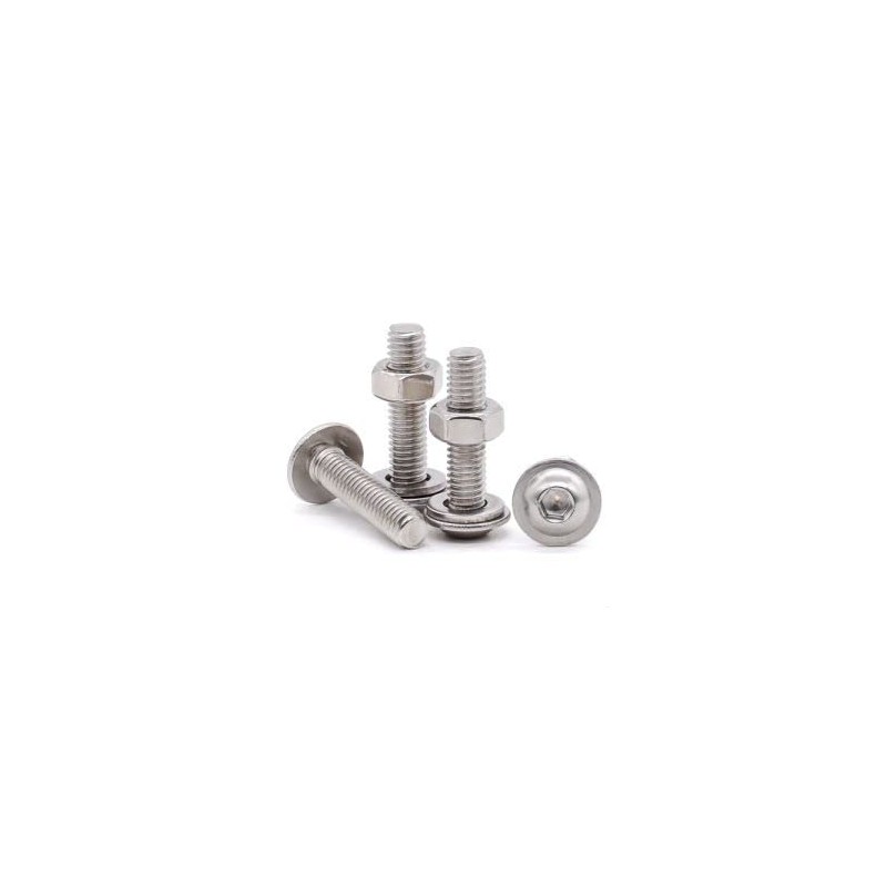 Glvaner M5-0.8 x 25mm Flanged Button Head Socket Cap Screws