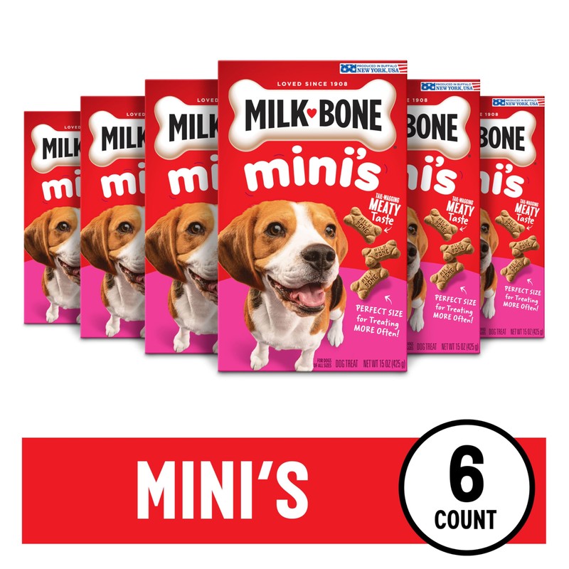Milk-Bone Mini's Original Dog Biscuits - 15-Ounce (6 Count)
