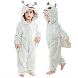 MICHLEY Pijama de Fantasma Misterioso para Bebé, Mameluco Halloween con Capucha 12-18 Meses