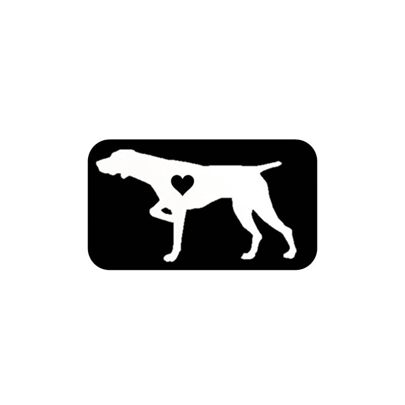 EZ-STIK German Shorthaired Pointer Little HeartJ609 6 inch dog decal