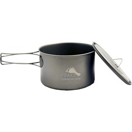 TOAKS POT-700-D115-L Titanium Pot, 23.6 fl oz (700 ml), Super Light Storage Bag Included