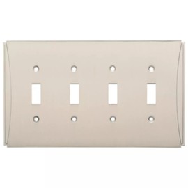 Liberty W32780SN Upton Satin Nickel Quad Switch Cover Plate