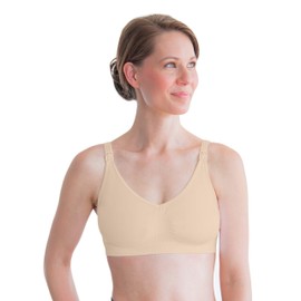 Medela Comfort Nursing Bra for Maternity/Breastfeeding, Nude, Small