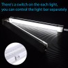 MICTUNING 4Pcs LED Tube Light Car Interior Light Bar Tube