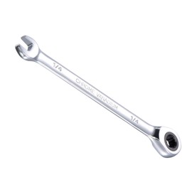 CoCud Ratcheting Wrench, 1/4" Head SAE 72-Teeth, Cr-V Combination Wrench Spanner - (Applications: for Repairing Home Tasks)