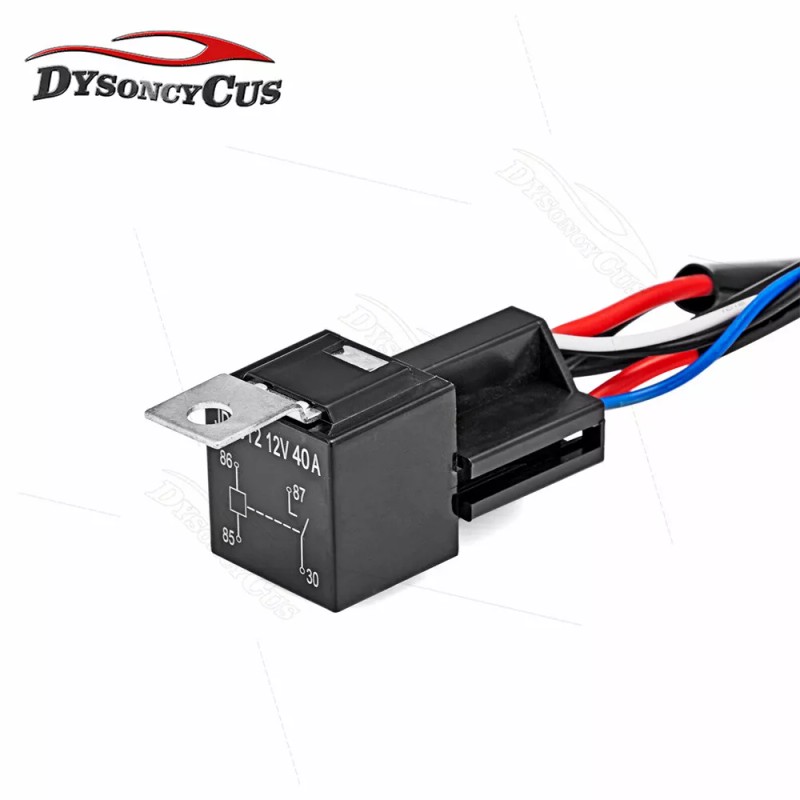DYSO 1-Lead 10FT Wiring Harness Kit ON/OFF Rocker Switch 12V