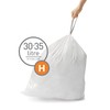 simplehuman Code H Custom Fit Drawstring Trash Bags in Dispenser