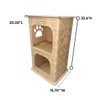 PetPro 2-Floor Cardboard Cat House, Cat Scratcher House for Indoor