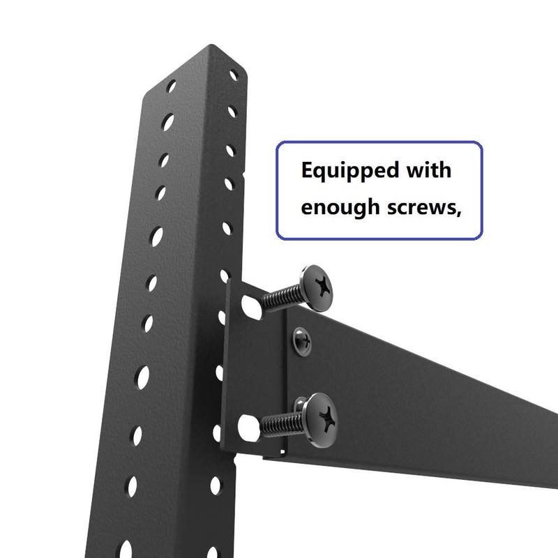 Jingchengmei 6U Steel Rack Rails Kit with Hardware - 2
