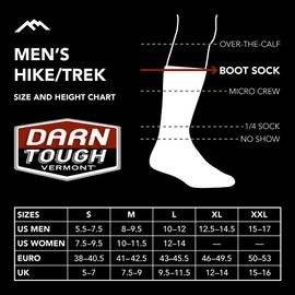 Darn Tough Men's Hiker Midweight Boot Hiking Sock (Style 1403) - Olive, X-Large