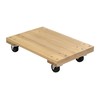 Vestil HDOS-1624-9 Solid Deck Hardwood Dolly with Hard Rubber Casters,