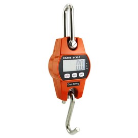 660lb/300kg Digital Crane Scale - Compact LCD Handheld Hanging Scale for Garage, Farm, Hunting, Fishing & More(300kg/Plastic/Orange) - Color: 300kg/Aluminium Alloy Shell/Orange