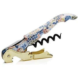 PULLTAP'S GENUINE Trencadís 500 | Cavatappi da cameriere per uso professionale con design stile Gaudí - Made in Spagna - Include doppia leva articolata, coltello tagliapsule e apribottiglie