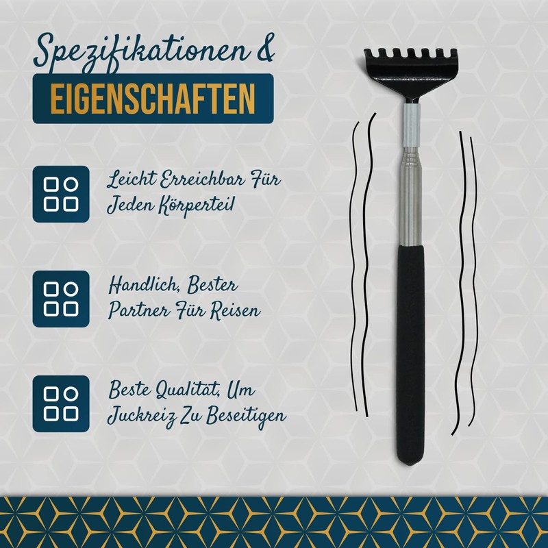Pack of 2 Back Scratcher for Smooth Scratching Against Itching.