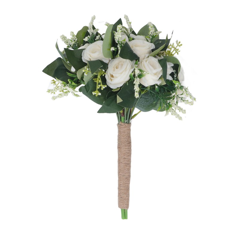 Wedding Bouquet Artificial Fake Flower Bouquet Romantic Bridal Hand Bouquet