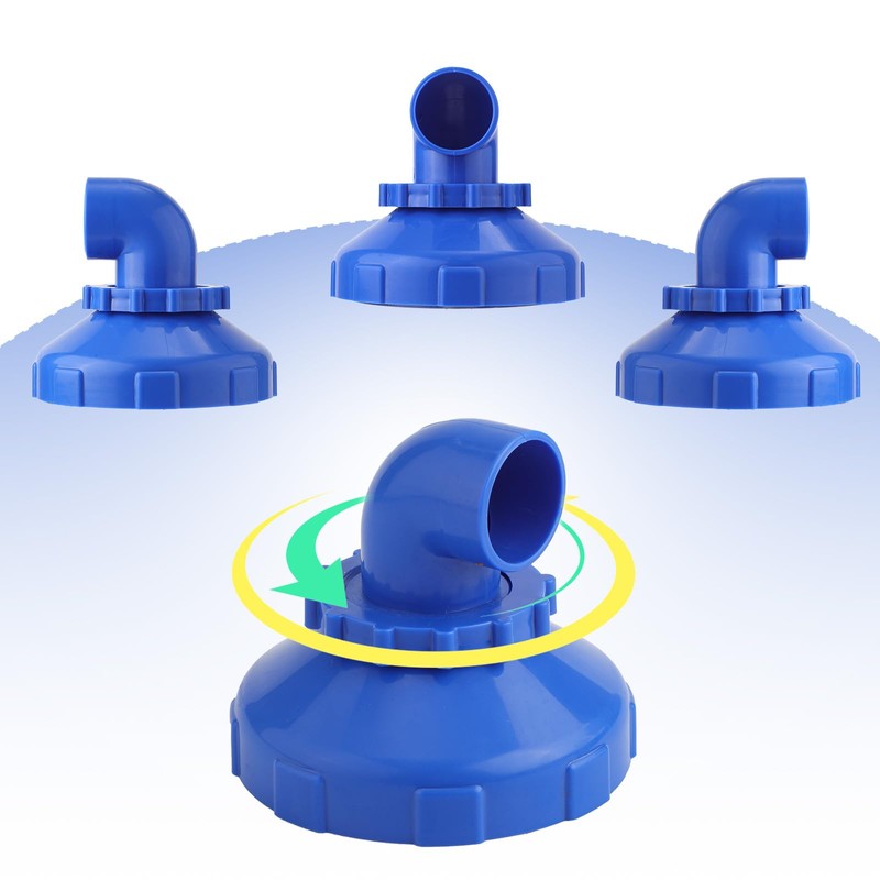 NQEUEPN Pool Jet Nozzle, 360° Swivelling Rotating Pool Inlet Nozzle