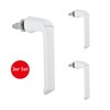 Schüco Window Handle, Plug-in Handle, White, Economy Set of 3