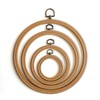 Nippon Chuko Wooden Style Petite Frame, Round Size, Outer Diameter