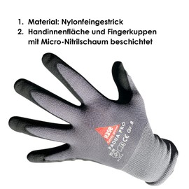 Hase Padua Pro Safety Gloves Polyester Size 10 Pack of 10