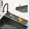 Kitchen Sink Splash Guard, Double Sided Faucet Mat for Kitchen