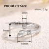 XENQITO 1 x Hug Ring, Women's Adjustable Ring, Premium Hug