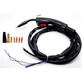 8ft No Gas Mig Gun Replacement Fits Lincoln Electric Weld Pak 10949 88 Amp HD Flux Core Wire Feed Welder 10949