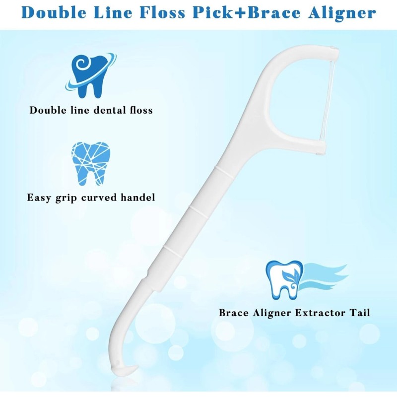 150 Dental Floss Picks for Braces & Retainers Orthodontic Cleaning