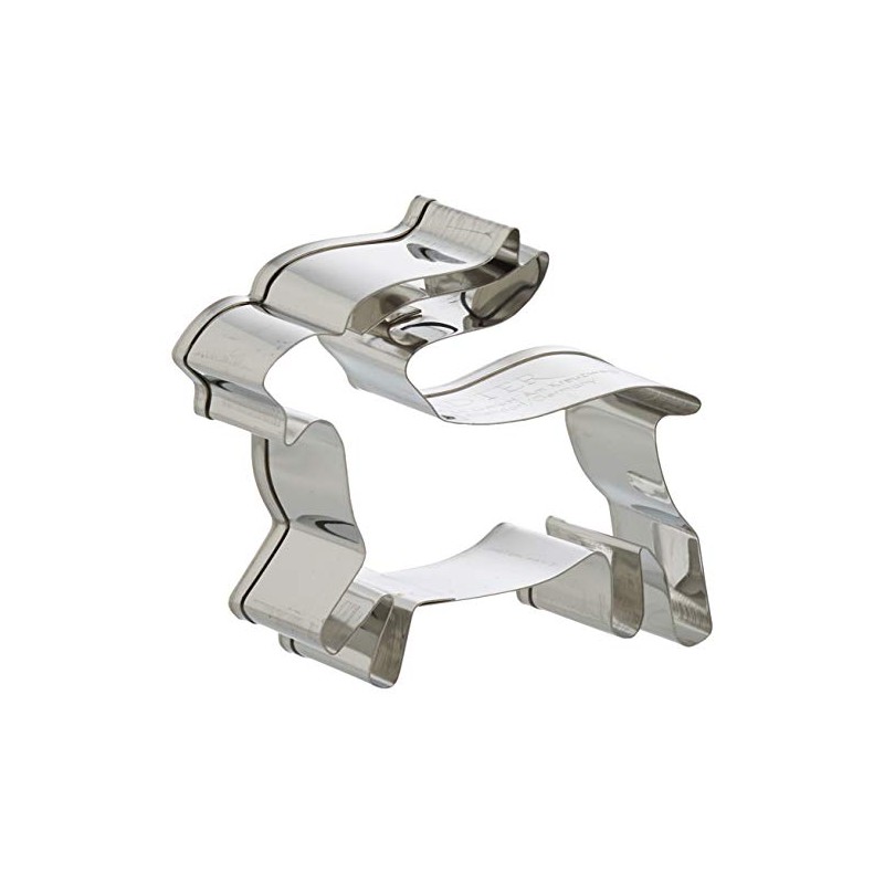 Staedter Embossing Capricorn Sign Cookie Cutter, Stainless Steel, 30 x