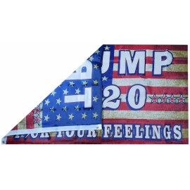 RFCO Trump 2020 F Your Feelings USA Vintage 3'x5' 68D Woven Poly Nylon Flag Banner