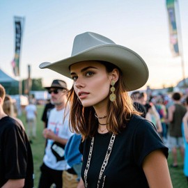 Western Jewelry Earrings for Women Silver Turquoise Dangle Hoop Accessories Country Concert Outfit Jewelry