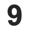 QT Modern House Number - SMALL 4 Inch BLACK -