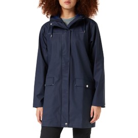 Helly Hansen Women's Moss Hooded Waterproof Windproof Raincoat, 597 Navy, Medium