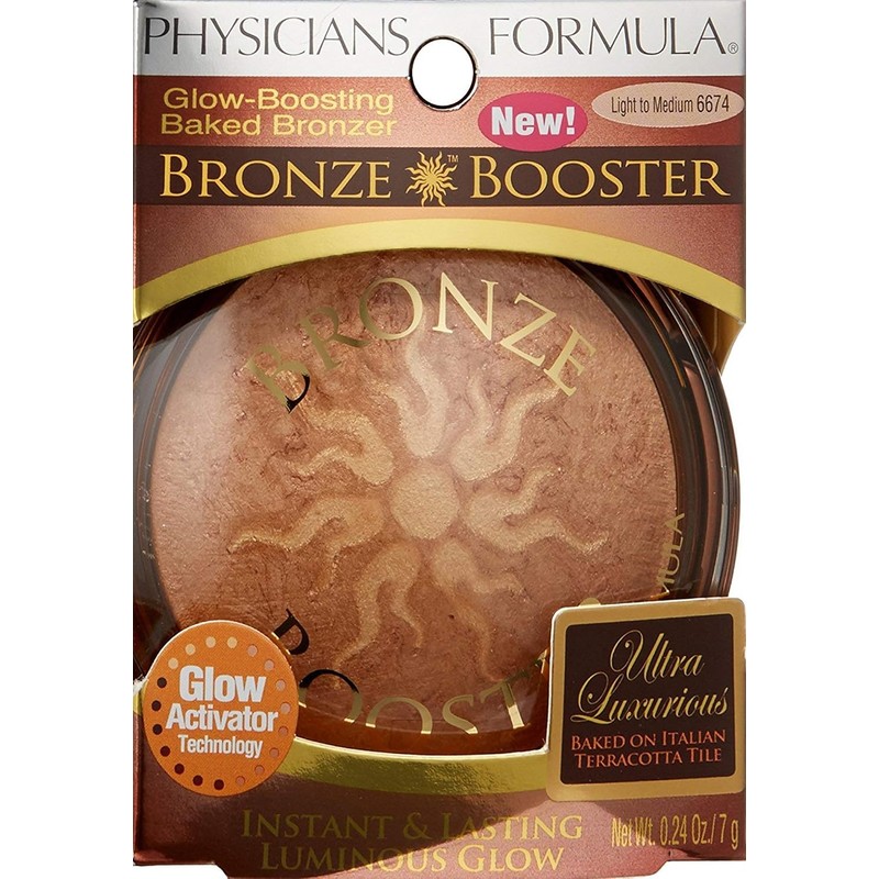 Physicians Formula Glow-Boosting Baked Bronzer, Light to Medium, 0.24 Ounce
