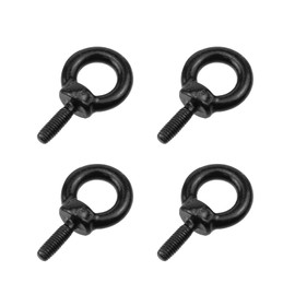 Woogim M3 4PCS Black Stainless Shoulder Lifting Ring Eye Bolt Ring Shoulder Eye Bolts Ring Eye Bolt for Hanging Hammocks, Swing Chairs, Heavy-Duty Suspension