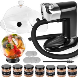 Smoking Gun Wood Smoke Infuser Kit, Smoking Gun Food Smoker with Wood Chips,Smoke Gun for Cocktails, Cold Smoke Infuser for Foods and Drinks - Gift for Man