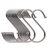 Lysas 20-Pack Round S Shaped Hooks Hangers for Kitchen, Bathroom,