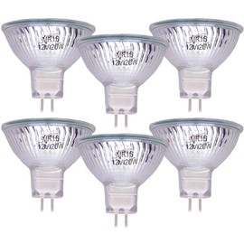 Innico MR16 Halogen Lamp Spotlight Energy Saving Halogen Lamp 12V 20W Energy Saving White Lamp Plastic Pack of 6