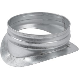 HVAC OV Galvanized Steel Saddle Takeoff – Round 90 Degree Splitter for 10” Duct with 6" Outlet Branch Connector - Range Hood Duct Adapter - Heavy Duty Supply/Exhaust Air Ventilation Duct Work Collar