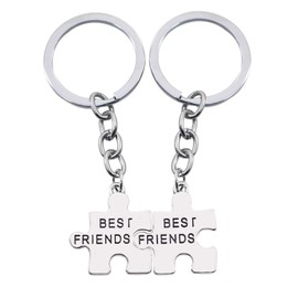 ShiQiao Spl Best Friend Birthday Gifts for Women Girls Best Friend Keychain Set of 2 Best Friends Keychains Friendship BFF Christmas Gifts for 2