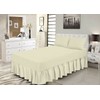 Value Zone Luxury Poly Cotton Ruffled Fitted Valence Sheet 25