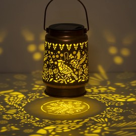 Styleonme Decor Mobile Outdoor Solar Cardinals Lights, Gifts for Women, Cardinals Lovers Gifts, Hanging Image Cardinals Lights, Yard Corridor Garden Decor