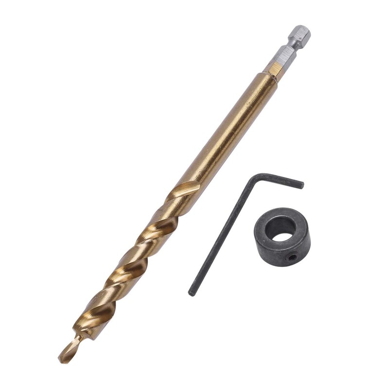 Idhadkc 2Pcs 1/4 Inch Hex Shank Pocket Hole Drill Bit
