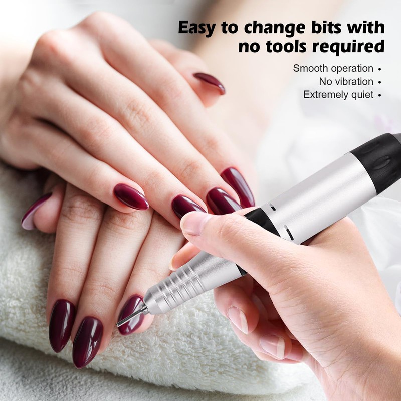 Nail Drill Handpiece Electric Nail Cutter: Electric Acrylic Gel Polishing
