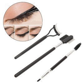 Cepillo de Pestañas Terminado, 3 Piezas Separador de Pestañas Peine de Pestañas Cepillo de Cejas de Doble Punta Mujeres Niñas Peine de Pestañas Cejas de Doble Punta Juego de