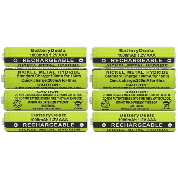 BatteryDealz 1.2V NiMH AAA Rechargeable Batteries for Panasonic Cordless Phones