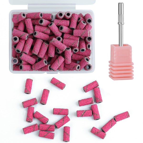 Vnjaoi Nail Drill Bits Upgrade Small Sanding Bands with 1