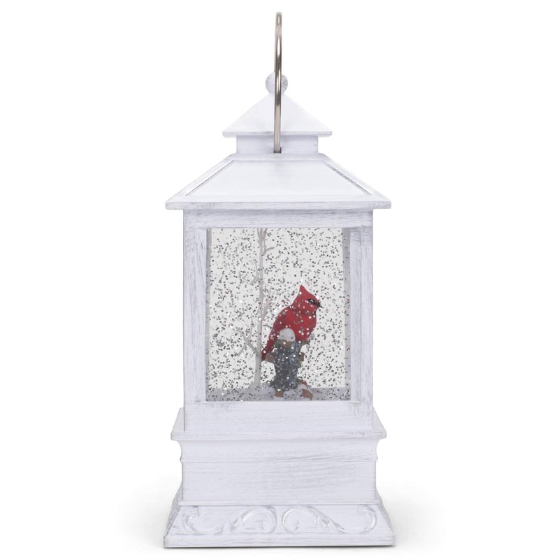 Roman 133510 Led Swirl Lantern Cardinal Tree, 8.5 inch, Grey