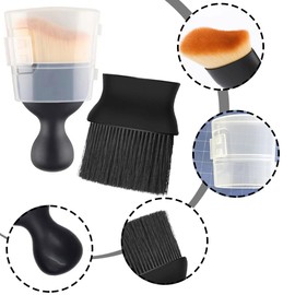 HGOCAHUZI Set of 2 Car Interior Cleaning Tool Brush with Cover Soft Bristles Detailing Brush Car Interior Cleaning Soft Brush for Car Interior Exterior Leather Air Vents