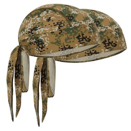 SUZALA Durags - Forro de casco de enfriamiento, absorbe el sudor, trapo de rocío transpirable, para hombres y mujeres, 2pcs-jm-tj-19-smcl, One Size